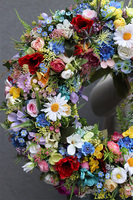 barwny wianek na drzwi, Letnia Łąka Perrani, śr.38cm 