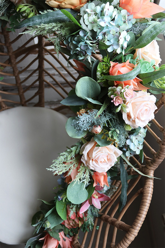 girlanda kwiatowa sztuczna boho