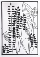 Forest B, czarny decor / dekoracja ścienna, wym.90x62cm