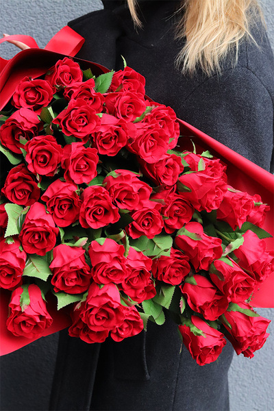 Love 4 Love, bukiet czerwonych róż, 45 kwiatów