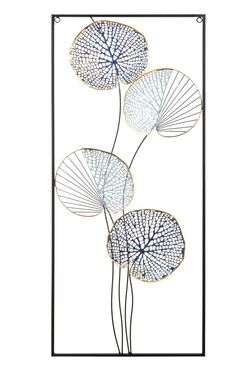 Lotos Blue, dekoracja ścienna, wym.95x40.5cm