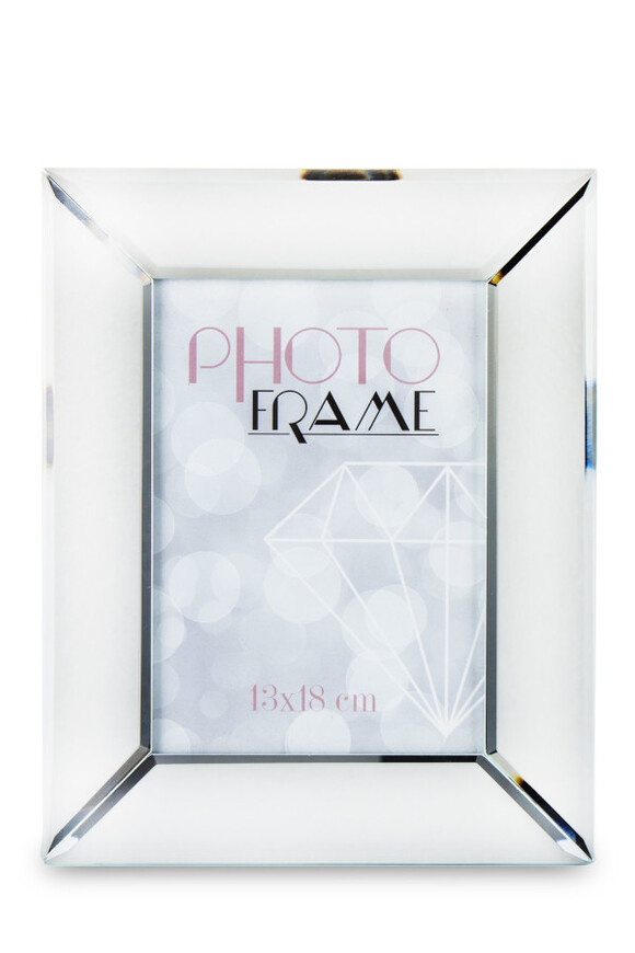 Silver Mirror, szklana ramka na zdjęcia, wym.25x20x1cm
