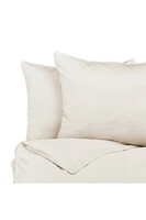 Cotton Minimal, komplet pościeli bawełnianej, wanilia