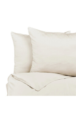 Cotton Minimal, komplet pościeli bawełnianej, wanilia, 160x200