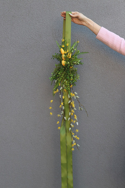 Easter Door, zawieszka wielkanocna na drzwi dwustronna