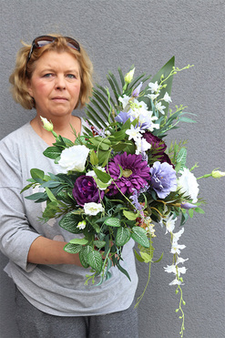 Mimoleti 2, bukiet nagrobny we wkładzie, dł.53cm 