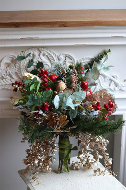 Winter Mood Deluxe, świąteczny stroik bukiet do wazonu, wym.47x48cm 
