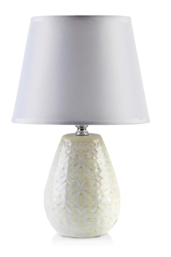 lampa stołowa z ceramiczną podstawą, Letti Beige, wys.30cm