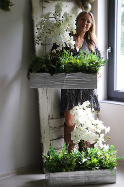 dekoracja ze storczyków Hefrano Dekoria, dł.70cm