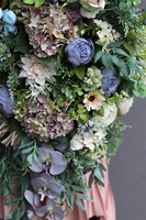 Bluebella, wiązanka nagrobna w pastelowych kolorach