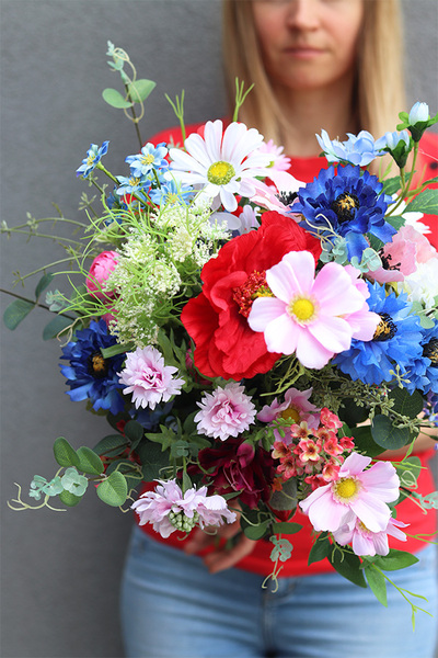 Letnia Łąka Mazuria, bukiet z polnych kwiatów