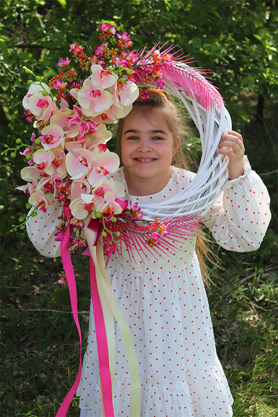 Isabella Orchid, wianek na drzwi z orchideą