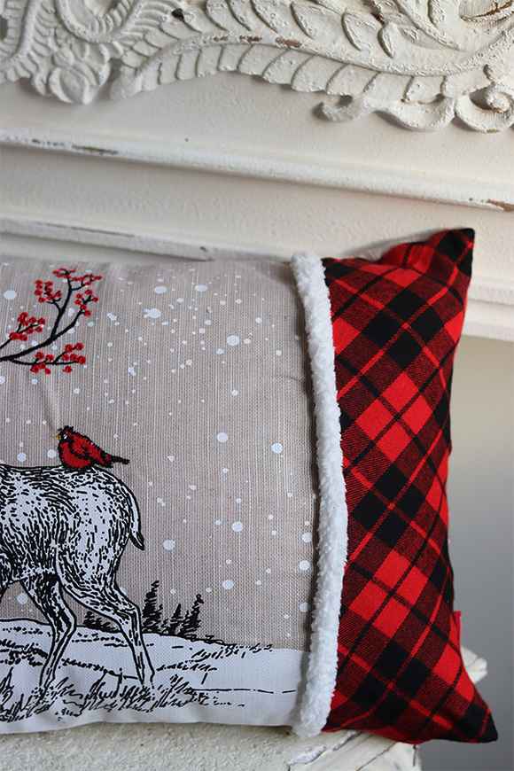 Christmas Mood, poszewka dekoracyjna świąteczna, Renifer	