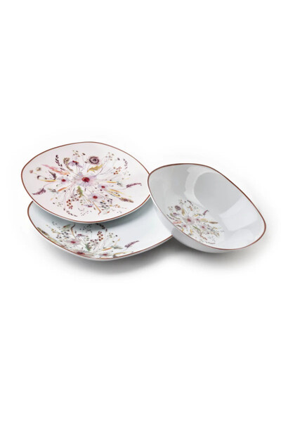 Lea Beige, komplet zastawy obiadowej	