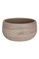 Hemeria, okrągła osłonka donica, biała