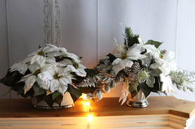 Simple, wysokiej jakości Biała Gwiazda Betlejemska, wym.37x52cm