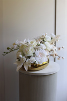  Lorient Gold, kompozycja kwiatowa w złotej misie