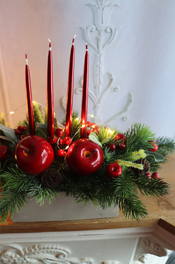 Joanna Concrete, świąteczny stroik adwentowy, wym.34x50cm