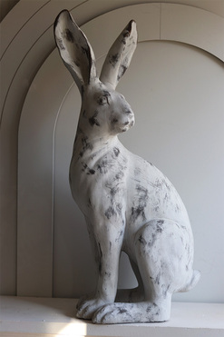 OD RĘKI Zając Angielski New, duży zajączek wielkanocny figurka, wys.70cm 