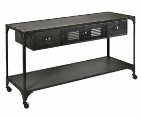 Loft 1, metalowa komoda z półką, wym.141x48x77cm