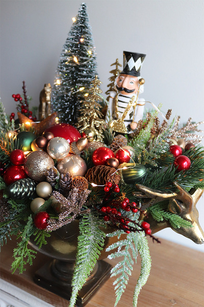 Glamurina Lux, kompozycja świąteczna w pucharze