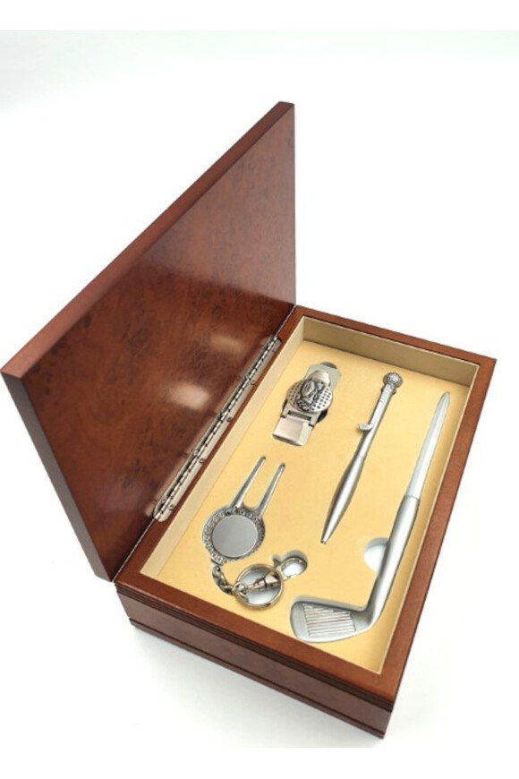 Old Course, zestaw gabinetowy dla golfisty, 4 elementy