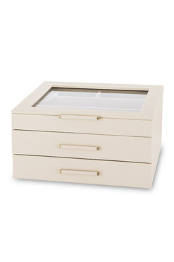 Audrey F, szkatułka na biżuterię z 2 szufladkami, wym.14x27x22cm 