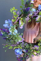 Letnie Klimaty, delikatny wianek dekoracyjny, śr.55cm