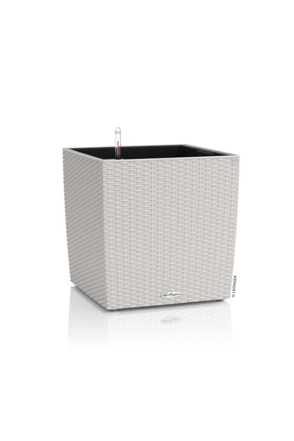 Cube Cottage doniczka z nawadnianiem jasny szary lechuza tendom.pl
