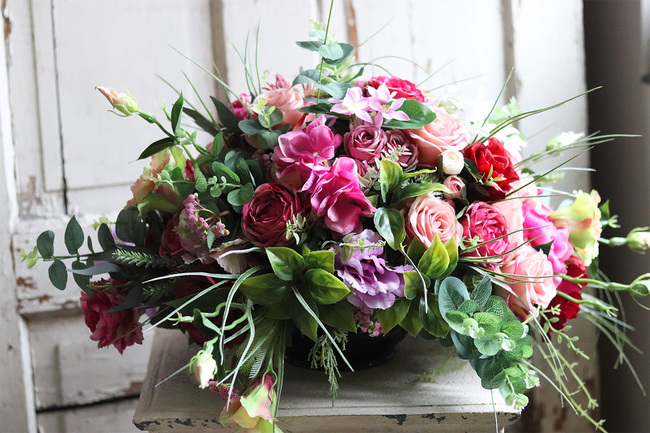 Arstyna, kompozycja kwiatowa nagrobna, wym.40x66cm 