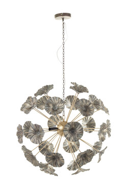 lampa wisząca, Złoty Powój, wym.116x70x70cm