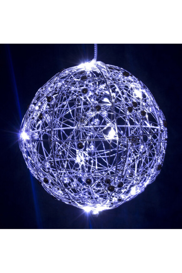 Glimmeria Silver kula dekoracyjna LED