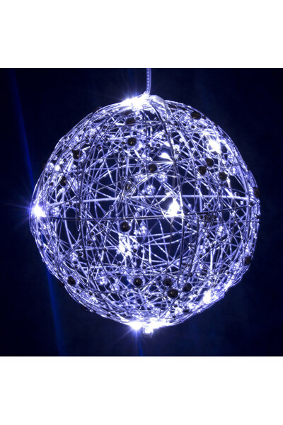 Glimmeria Silver kula dekoracyjna LED