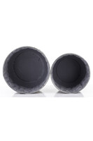 Kiruna, srebrna metalowa donica