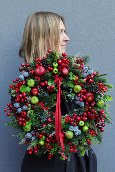 Świąteczny Cud, świąteczny wianek dekoracyjny