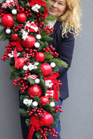 Lollypop American, świąteczna girlanda na kominek