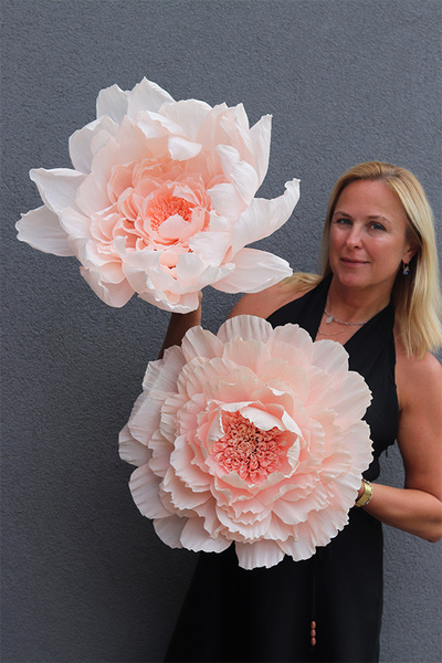 Paper Flower P, ręcznie robiony kwiat papierowy