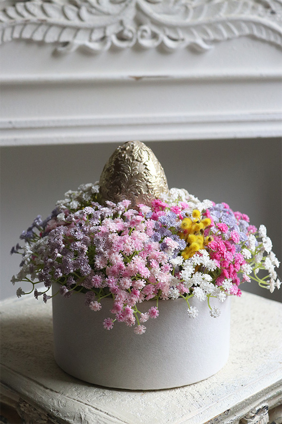 Kaszka Velvet Easter, wielkanocny flowerbox kwiatowy