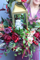 Angelo Garden Bordone, lampion nagrobny z kwiatami