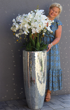 luksusowy storczyk podłogowy Explosion, Silver Mozaika, wys.162cm