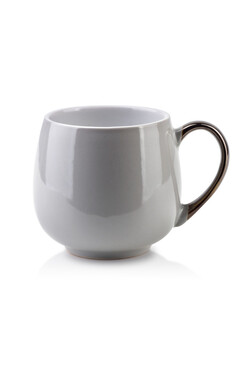 porcelanowy szary kubek glamour Cal Grey, poj.390ml