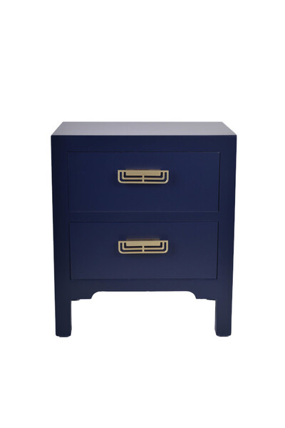 Tribeca, komoda z dwiema szufladami, granatowa