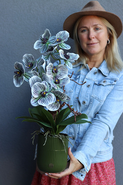 Green House, wysokiej jakości sztuczny storczyk, wym.58cm