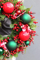 Klasyka Zimowa, świąteczny wianek do powieszenia