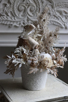 Comfort Christmas, świąteczna kompozycja w osłonce z futerkiem