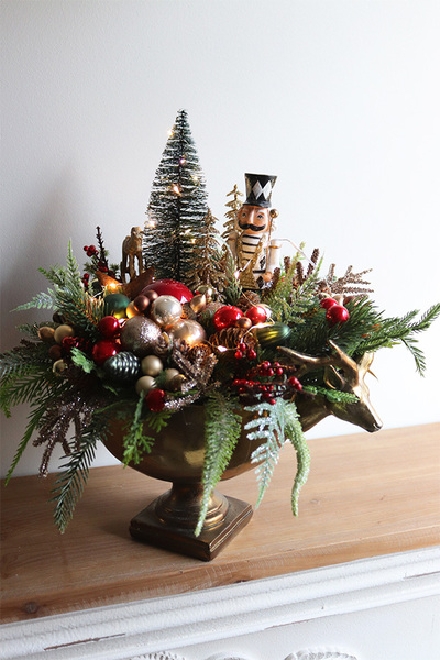 Glamurina Lux, kompozycja świąteczna w pucharze