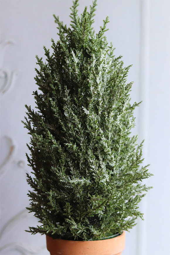 Cyprys Retro, choinka sztuczna w doniczce