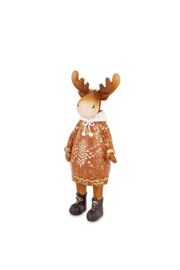 Scandi Blues, świąteczna figurka renifer