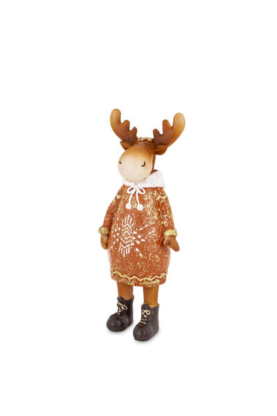 Scandi Blues, świąteczna figurka renifer