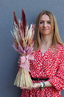 Pole Boho, bukiet do wazonu z suszem